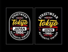 tokyo Japan typografie ontwerp voor t overhemden vector