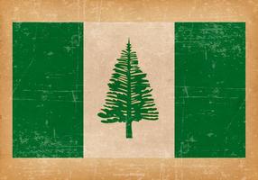 Grunge Vlag van Norfolk Island vector
