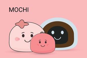 mochi tekenfilm vector illustratie .