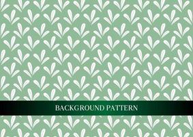 schattig naadloos gestileerde groen blad patroon vector achtergrond