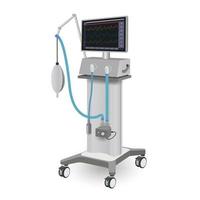 intensief zorg ventilator voor noodgeval medisch zorg. reanimatie van patiënten vector