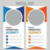 corporate roll-up bannerontwerp vector