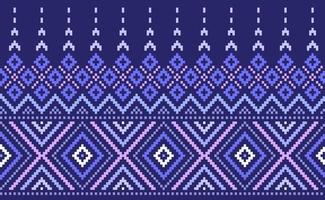 pixel etnisch patroon, vector borduurwerk geometrie achtergrond, meetkundig eindeloos meetkundig stijl