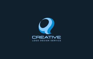 brief q logo of creatief q logo vector