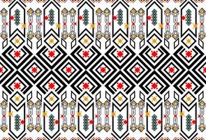 de concept van etnisch stoffen patroon van stam is gebruikt voor kleding, achtergrond, hoog tapijt,behang,kleding,verpakking,batik,stof,vector illustratie. borduurwerk stijl. vector