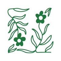 bloem decoratie ontwerp logo inspiratie vector