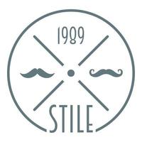1989 stijl logo, gemakkelijk stijl vector