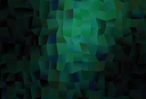 licht groen vector patroon met Kristallen, rechthoeken.