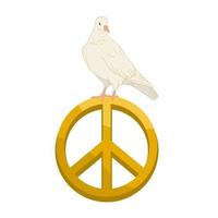 duif logo symbool van vrede vector