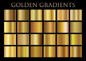 goud helling reeks achtergrond vector icoon structuur metalen illustratie voor kader, lint, banier, munt en label.