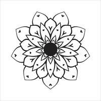 mandala ontwerp decoratief patroon decoratie sneeuwvlok vector