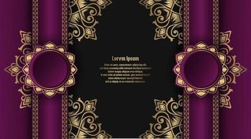 luxe achtergrond, met mandala ornament vector