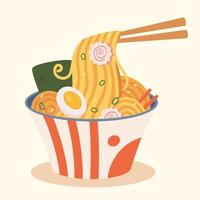 smakelijk ramen noedels vector beeld