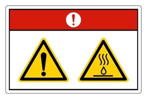 Gevaar heet vloeistoffen brandwond risico symbool teken Aan wit achtergrond vector