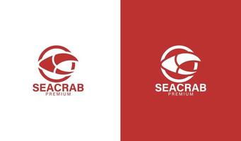 zee krab logo sjabloon gemakkelijk ontwerp vector
