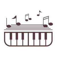 piano logo icoon ontwerp vector