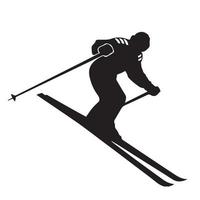 persoon rijden snowboarden. snowboarder in actie vector illustratie. extreem winter sport. snowboarden embleem. sport club logo. snowboarden apparatuur.