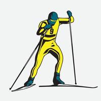 persoon rijden snowboarden. snowboarder in actie vector illustratie. extreem winter sport. snowboarden embleem. sport club logo. snowboarden apparatuur.