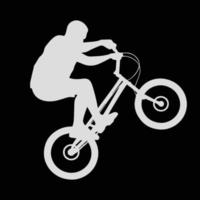 fiets icoon. fiets ras symbool. wielersport ras vlak icoon. fietser teken. weg fietser silhouet. sport- logo vector