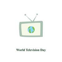 wereld televisie dag 2 vector