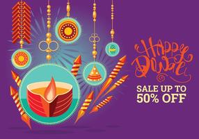 Kleurrijke Firecracker voor Diwali Holiday Fun vector