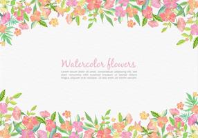 Gratis Vector Waterverf Roze Bloemen Kaart Voor Huwelijk