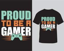 trots naar worden een gamer t-shirt ontwerp, gaming t-shirt ontwerp voor kleren, groeten kaart, mok ontwerp vector