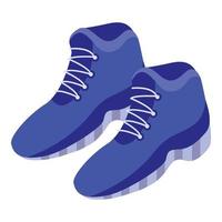 blauw sportschoenen icoon, isometrische stijl vector