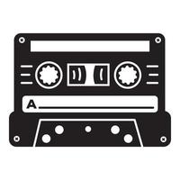 muziek- cassette icoon, gemakkelijk stijl vector