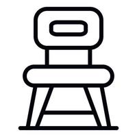 keuken stoel icoon, schets stijl vector