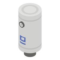 water boiler icoon, isometrische stijl vector