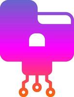 gegevens encryptie vector icoon ontwerp