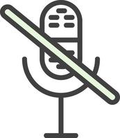 mic uit vector icoon ontwerp