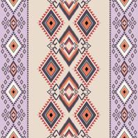 ikat patroon ontwerp.etnisch ikat patroon oosters Afrikaanse Amerikaans Indonesië, Azië, aztec motief textiel en bohemian.design voor achtergrond, behang, tapijt afdrukken, kleding stof, batik .vector ikat patroon. vector