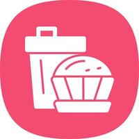 koffie muffin vector icoon ontwerp