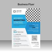 zakelijke flyer ontwerp en digitaal marketingbureau brochure voorbladsjabloon met foto gratis vector