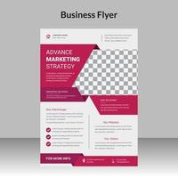 zakelijke flyer ontwerp en digitaal marketingbureau brochure voorbladsjabloon met foto gratis vector