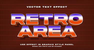 bewerkbare tekst effect retro stijl vector