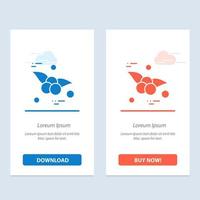 kers voedsel fruit blauw en rood downloaden en kopen nu web widget kaart sjabloon vector