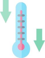 temperatuur laag vector icoon ontwerp