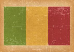 Grunge Vlag van Mali vector