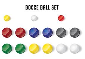 Bocce Ball Set vector