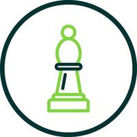 schaak bisschop vector icoon ontwerp