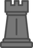 schaak roek vector icoon ontwerp