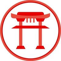 torii poort vector icoon ontwerp