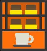 cafe vitrine vector icoon ontwerp