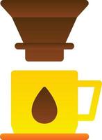 koffie druppelaar vector icoon ontwerp