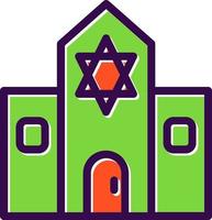 synagoge vector icoon ontwerp