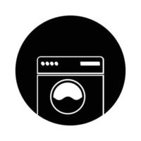 het wassen machine logo vector