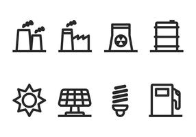 Industriële Icon Set vector